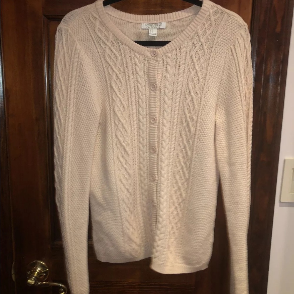 Forever 21 Pink Cardigan